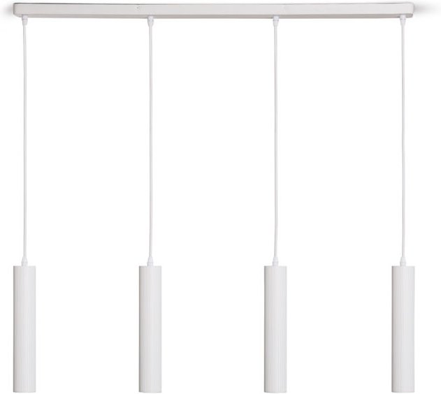 Ledkia - Pendelleuchte Aluminium Aritz 4 Strahler Weiß