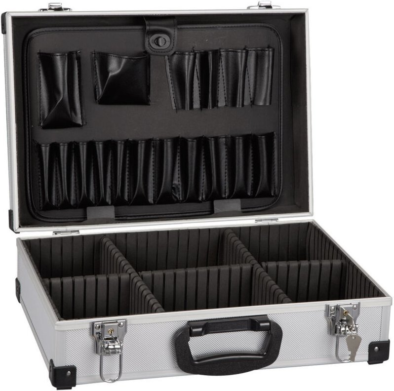 Werkzeugkoffer Aluminium-Rahmenkoffer, Innenmaße 410x280x120 mm - Alutec