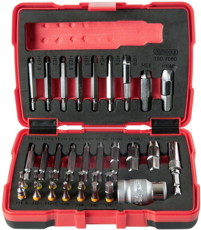 Ks Tools 150.7060 Schraubendreher-Set 34teilig 1/4' (6.3 mm)