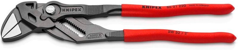 Knipex - 86 01 250 Zangenschlüssel kst überz. grau atra. 250 mm