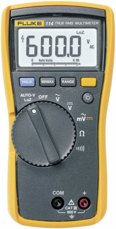 Fluke 114 Hand-Multimeter digital CAT III 600 V Anzeige (Counts): 6000