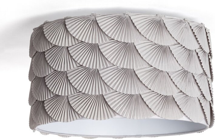 Efectoled - Deckenleuchte Stoff Anabela Grau