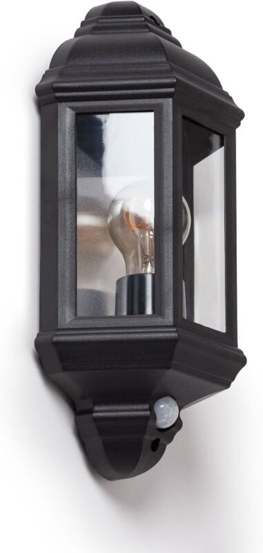 Außenwandleuchte pc mit PIR-Sensor Newquay Schwarz