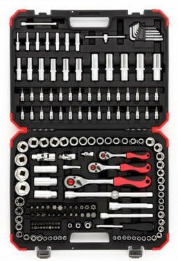 Steckschlüssel-Satz 1/4' + 3/8' + 1/2' 172-teilig Gedore red