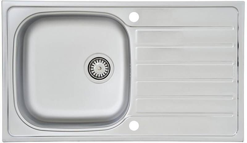 Edelstahlspüle dallas 86 x 50 cm Spüle Spülbecken - Respekta