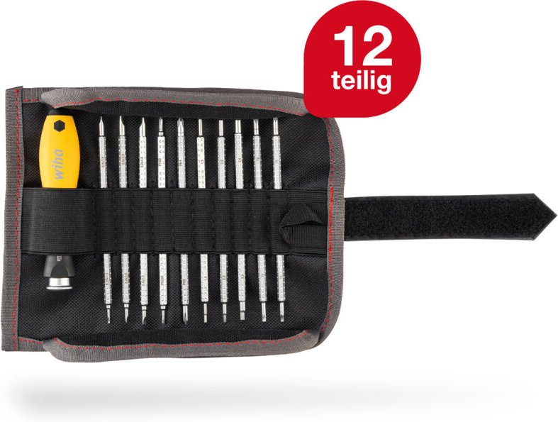 Schraubendreher mit Wechselklingen Set esd system 4 (31499), 12 tlg. für tiefliegende Schrauben, Schlitz/Kreuz/TORX/Sech...