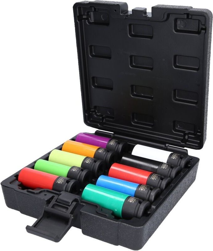 KS-Tools - 1/2' Spezial-Alu-Felgen Kraft-Stecknuss-Satz, 10-tlg - 515.0890