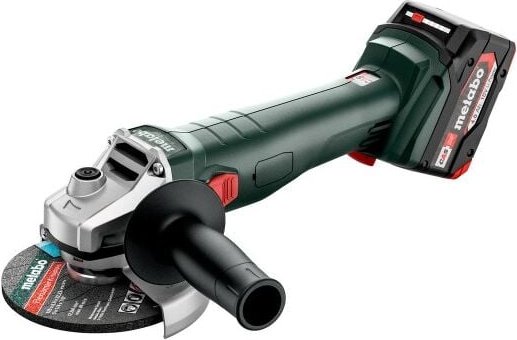 Metabo - Akku-Winkelschleifer w 18 l 9-125, 2x 4,0 Ah und Ladegerät in x 165 l
