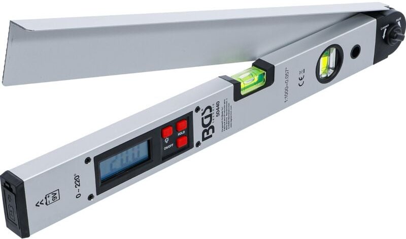 Digitaler LCD-Winkelmesser mit Wasserwaage 450 mm