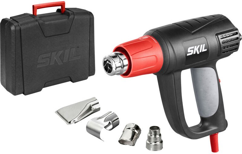 Skil - Heißluftgebläse 8004 aa, Heißluftpistole 2000 w, inkl. Düsen + Koffer