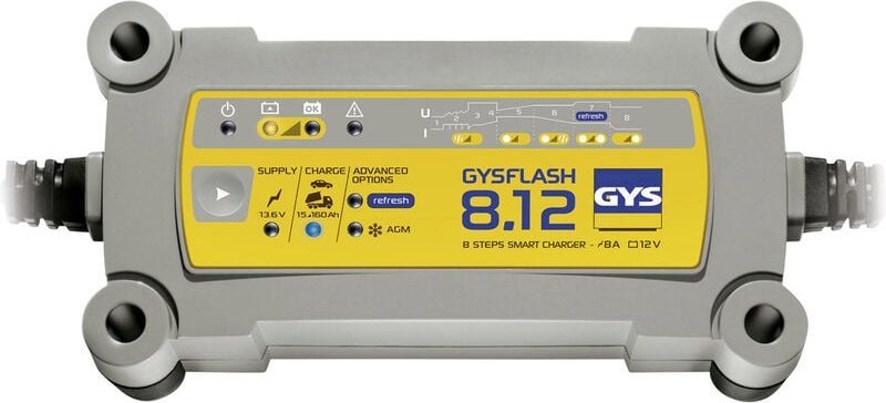 GYS - flash 8.12 029385 Automatikladegerät 12 v 8 a