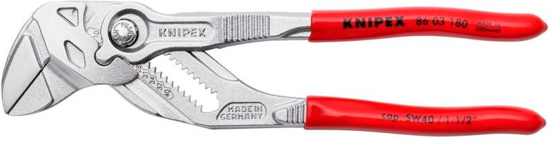 Knipex - 86 03 180 Zangenschlüssel verchr. 180 mm