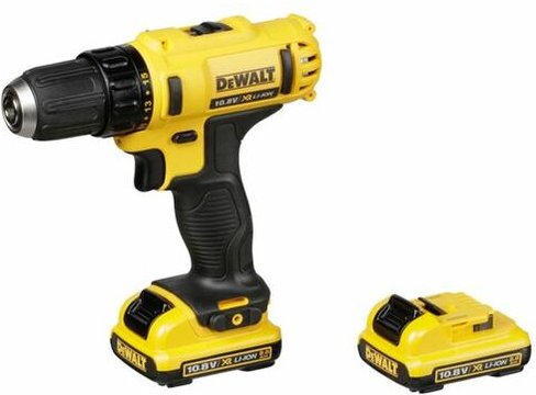 10.8V Li-Ion Bohrschrauber (2x2,0 Ah) im Koffer Dewalt DCD710D2-QW