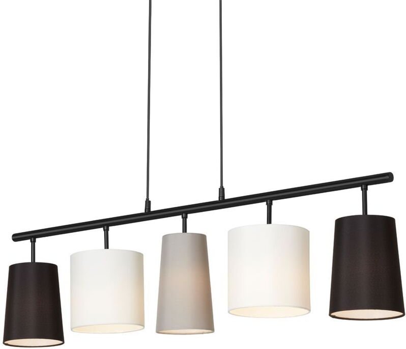 Pendelleuchte Pendellampe 5xE14 Design by Kare schwarz weiß grau Briloner