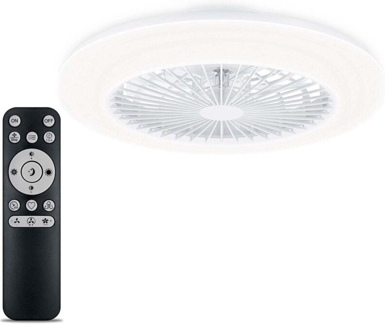 Amigo deckenventilator mit led beleuchtung warm kaltwei 4000 lm