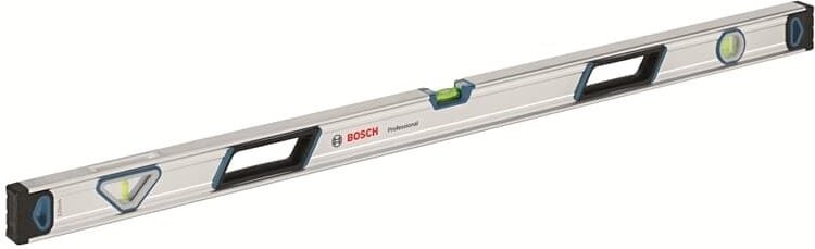 Bosch Professional - Wasserwaage 60 cm Aluminium Gehäuse, robuste Endkappen, Ausführung: 1600A016BR, 120cm mit Griff