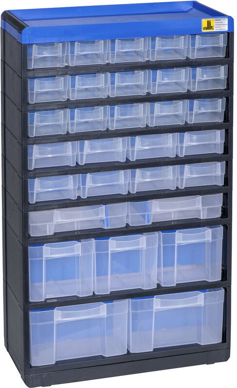 Allit 464650 Kleinteilmagazin VarioPlus Pro 53/60 (B x H x T) 300 x 525 x 135 mm Schwarz, Blau 1 S