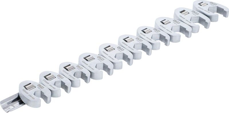 BGS Hahnenfußschlüssel-Satz Antrieb Innenvierkant 10 mm (3/8") SW 10 - 19 mm 10tlg. - 1756