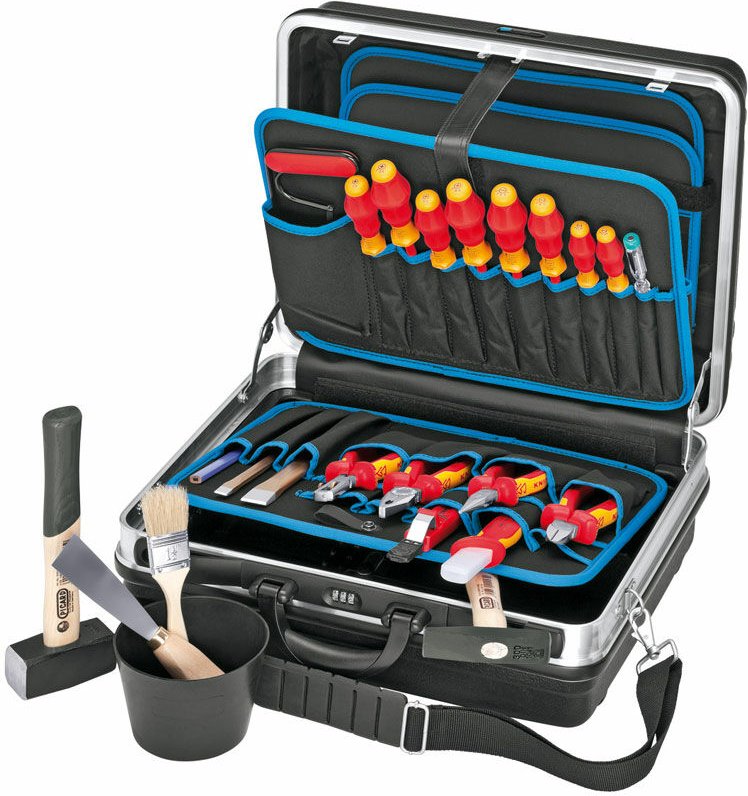 Vde Werkzeugkoffer Elektro Standard Lehrlingskoffer 002105HLS - Knipex