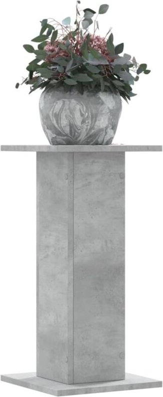 Vidaxl - Pflanzenständer 2 Stk. Betongrau 30x30x60 cm Holzwerkstoff