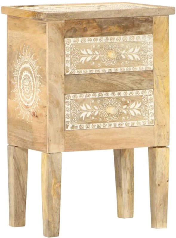 vidaXL Nachttisch Handbemalt 40×30×60 cm Mango Massivholz