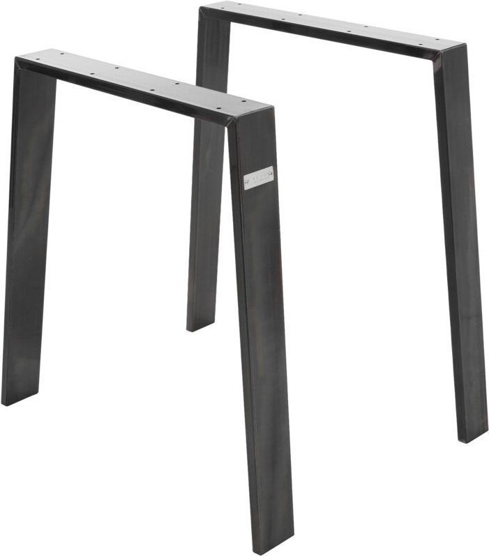 Ml-design - 2er Set Tischbeine Loft 75x72 cm, Industrial, Profil 8x2cm, aus Stahl, Industriedesign, U-Form, Metall Tisch...