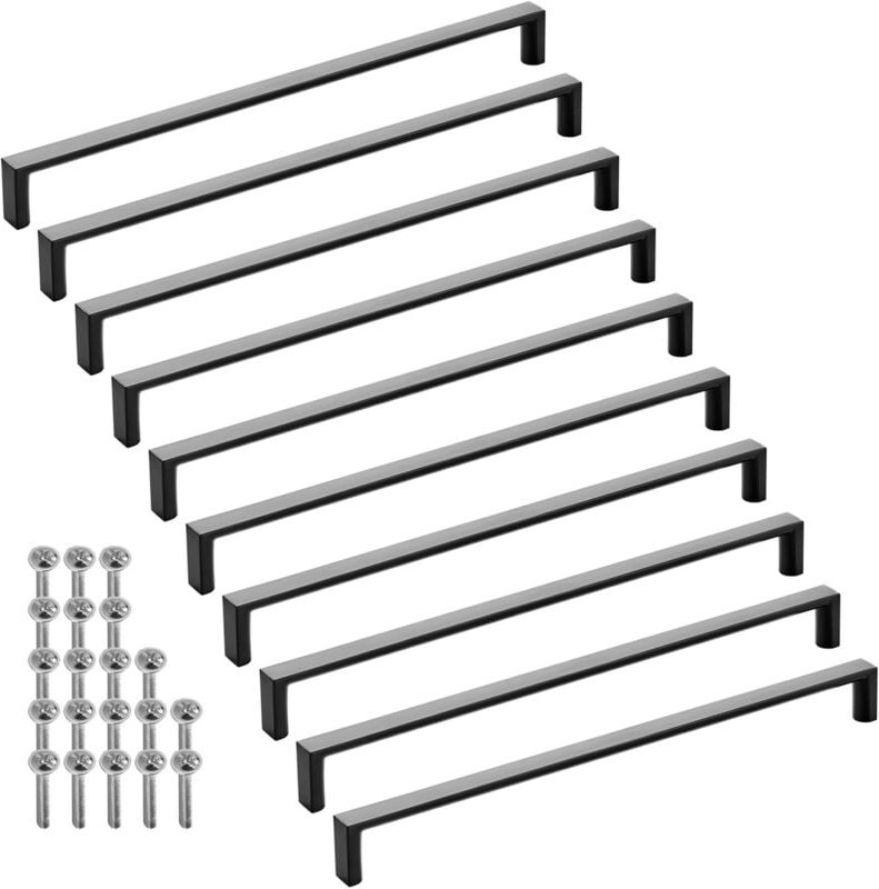 Sotech Möbelgriff Bügelgriff Blackline xi schwarz matt Schubladengriff Schrankgriff inkl. Schrauben - Bohrlochabstand (b...