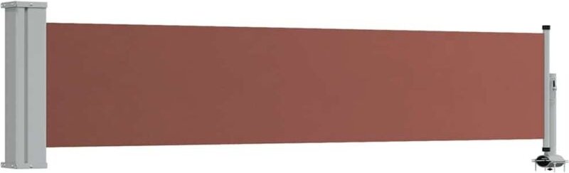 Ausziehbare Seitenmarkise 60×300 cm Braun Vidaxl