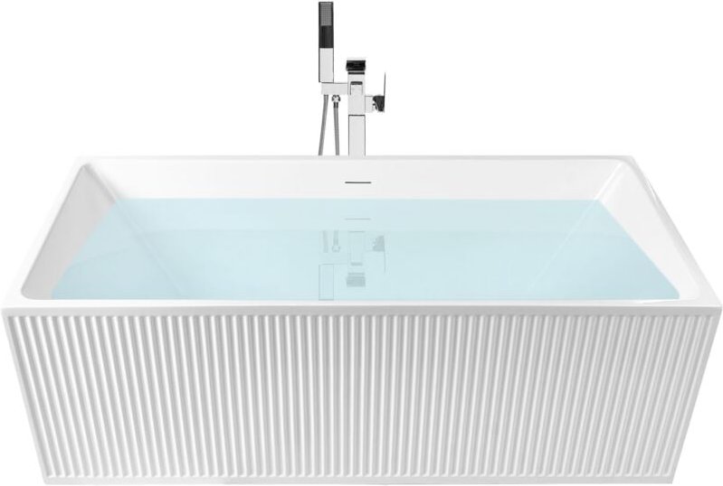 Freistehende Badewanne SERENA 170 x 80 cm Weiß