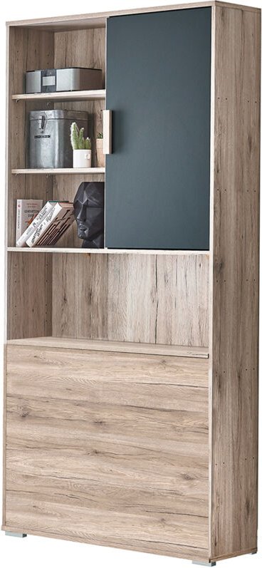 Bettkastenelement in Eiche mit graphit CANTON-43