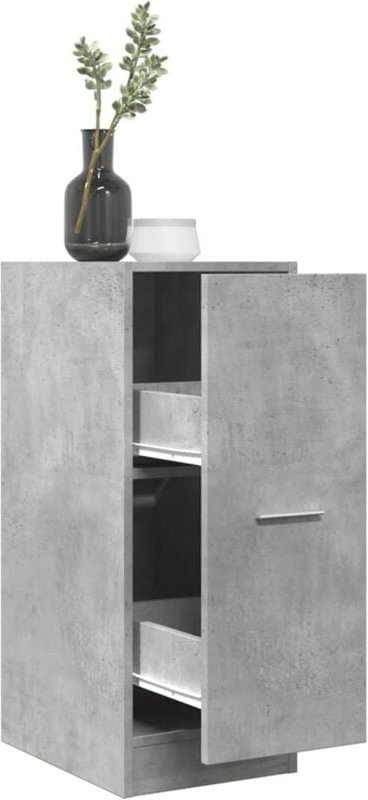 Apothekerschrank Betongrau 30x41x77,5 cm Holzwerkstoff Vidaxl