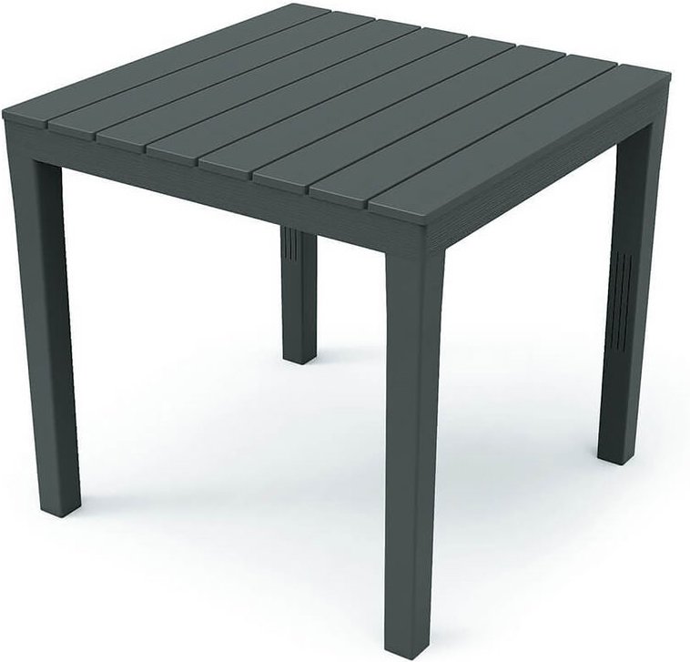 Mojawo - Gartentisch Bali Eckig Anthrazit 78x78x72cm-DTBL028AN