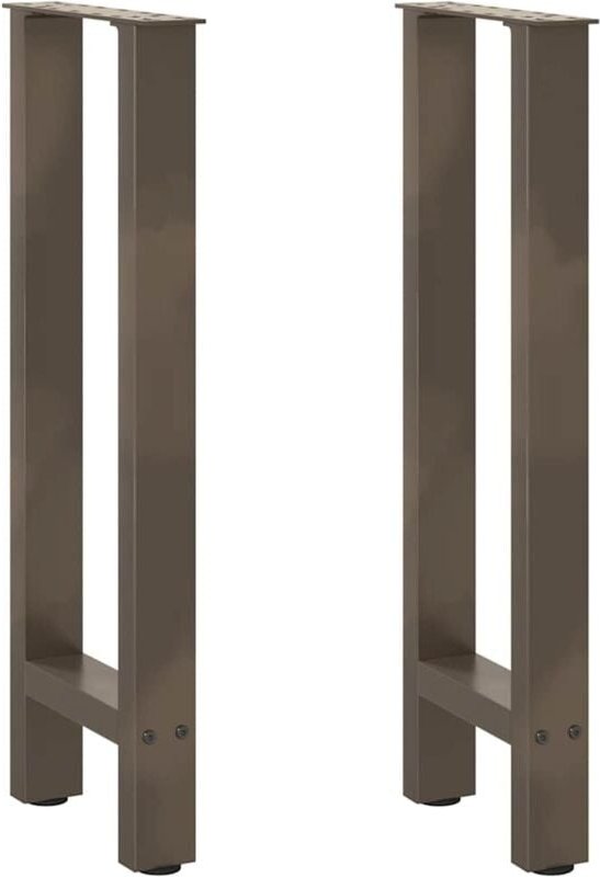 Konsolentischbeine Naturstahl 2 Stk. 28x(72-73) cm Stahl vidaXL