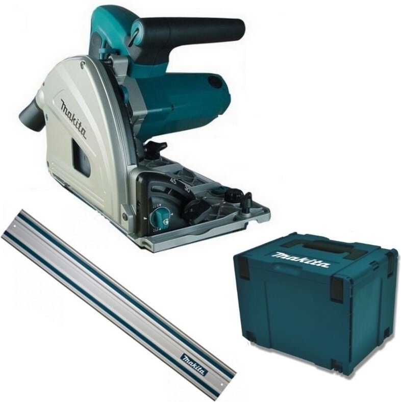 Makita - Tauchsäge SP6000j Makpac Handkreissäge 56 mm + Führungsschiene fs 1400