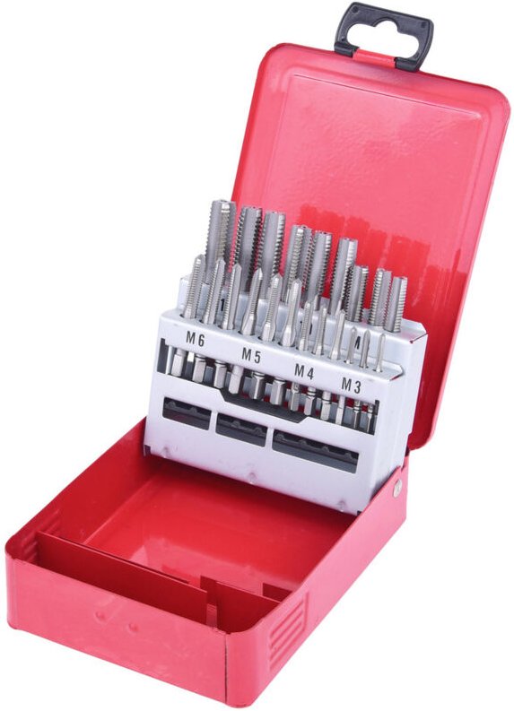 Ks Tools hss Handgewindebohrer-Satz m, Stahlblechkassette 21-tlg.M3-M12