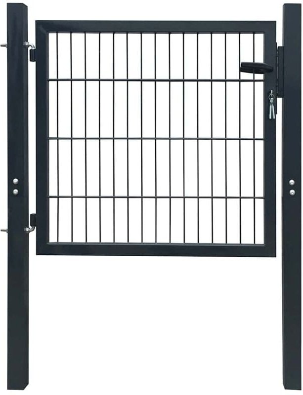 Zauntor Stahl Anthrazit 100x100 cm vidaXL