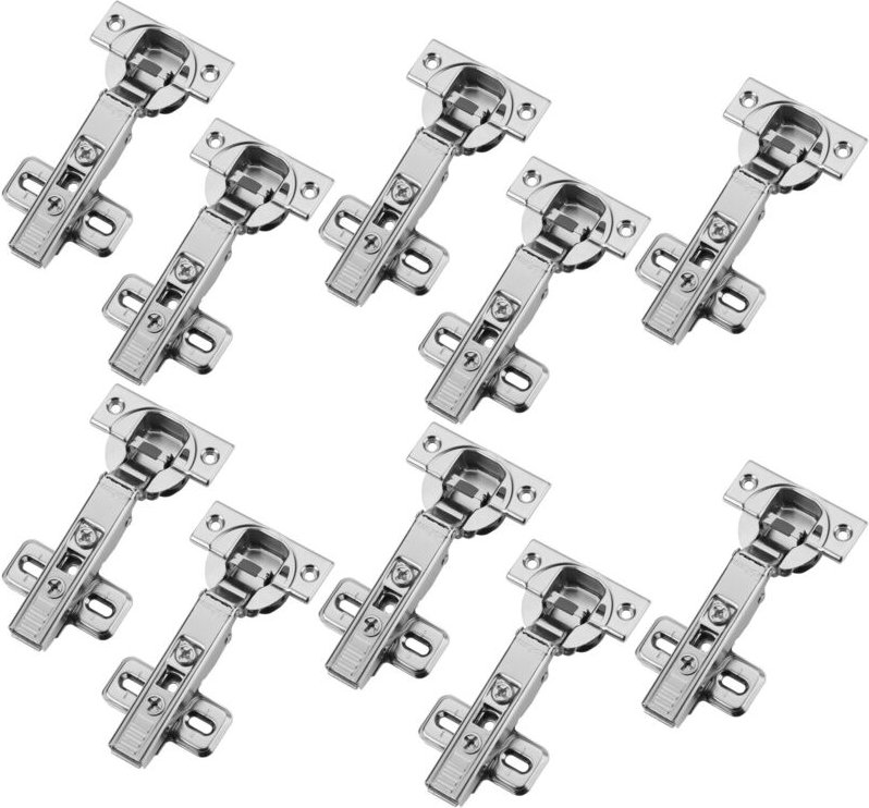 BLUM Topfband 110° mit Schließautomatik inkl. Montageplatte 173L6100, Eckanschlag 71B3550, 10er Set