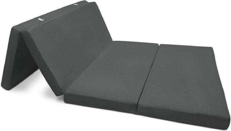 Beautissu Campix KlappmatratzeAnthrazit, 195x120x7 cm