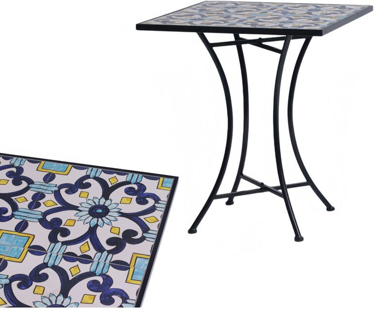 Mojawo - Mosaik Gartentisch Outdoortisch 61x61xH70cm-MMC4425-SQ60-Tisch