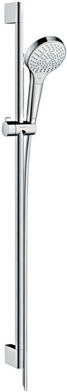 Hansgrohe - Croma Select s - Brausegarnitur Multi 0,90 m, EcoSmart 9 l/min, weiß / verchromt 26571400