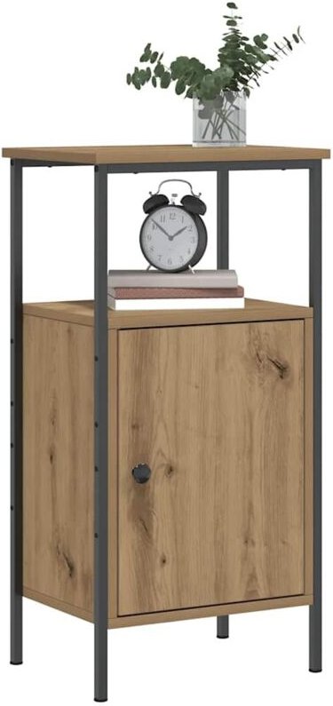 Nachttische 2 Stk. Artisan-Eiche 41x31x80 cm Holzwerkstoff - Vidaxl