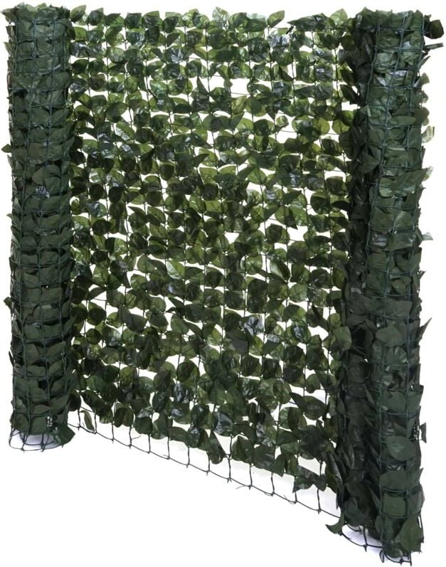 Balkonsichtschutz, Buchenhecke Sichtschutz Windschutz Verkleidung für Terrasse Zaun 300x150cm dunkel