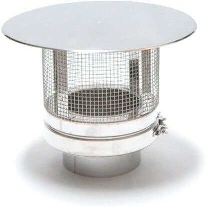 Astec - Regenhaube Funkenschutz DN113-300 Schornstein Regenhut Edelstahl 8401-130