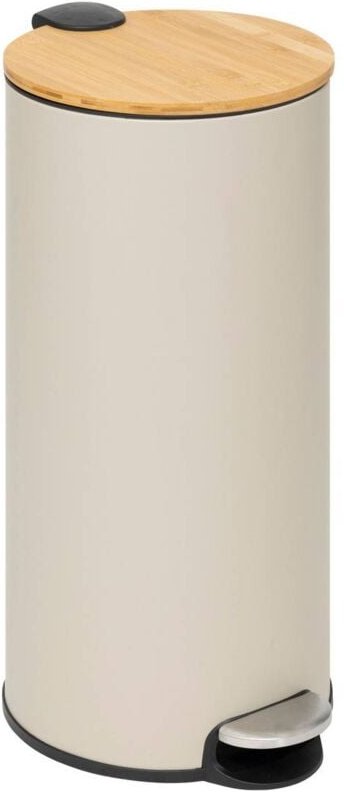 5five Simply Smart - Mülleimer mit bambusdeckel 30l modern color beige - 5five