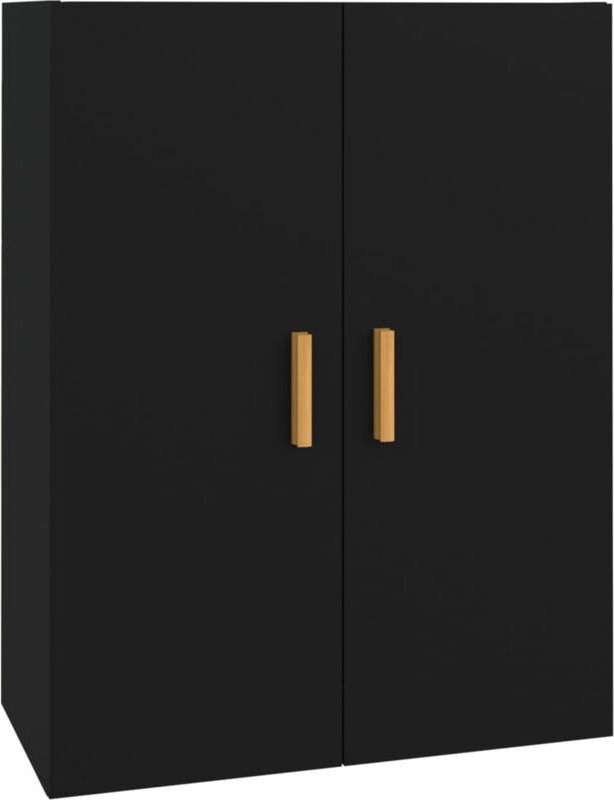Hängeschrank Schwarz 69,5x34x90 cm vidaXL