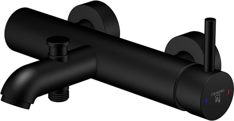 Steinberg 100 - Wannenarmatur, schwarz matt 100 1100 s