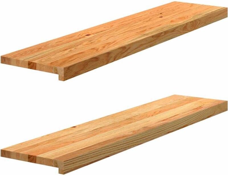 Vidaxl - Fensterbänke 2 Stk. Hellbraun 110x30x2 cm Massivholz Eiche