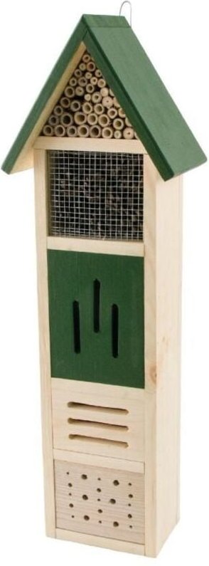 Wildlife - cj Insektenhotel Elba natur/grün 10,5 x 15 x 65 cm Insektenhotels & Bienenschutz