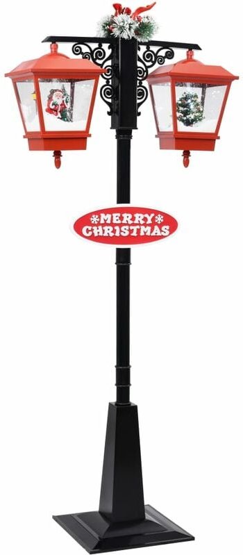 Weihnachts-Straßenlampe mit Weihnachtsmann 81 x 40 x 188 cm PVC vidaXL