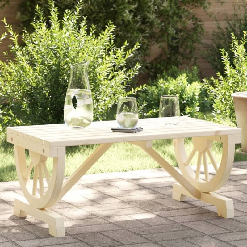 Garten-Couchtisch 90x50x40 cm Massivholz Tanne Vidaxl 696983